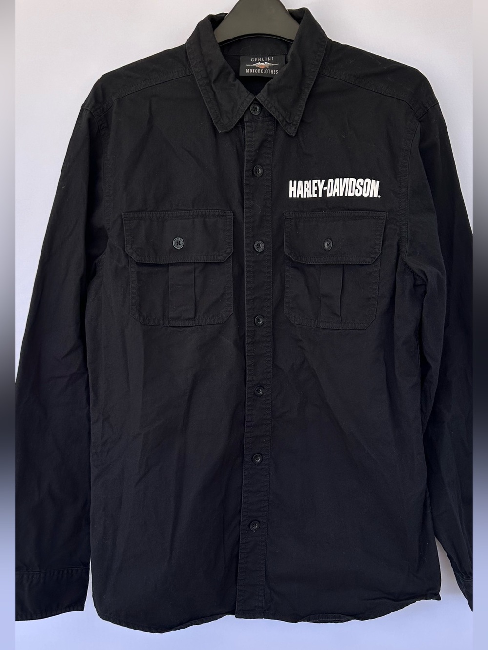 Harley-Davidson Men’s Logo‎ Button Down Short Long Sleeve Size Small